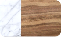 Коврик под миску Tarhong Acacia Wood/Carrara / TPMMT0200PMA (коричневый/белый) - 