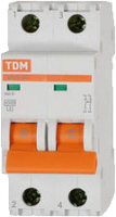 

Выключатель автоматический TDM, ВА 47-29 2Р 4А (В) 4.5кА / SQ0206-0020