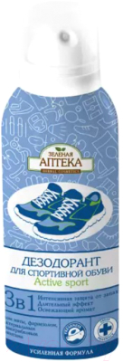 Дезодорант для обуви Зеленая аптека Active Sport (150мл)