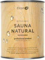 Пропитка для дерева Elcon Sauna Natural до 180C (900мл) - 
