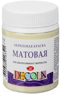 

Акриловая краска Decola, Бежевый, Ванильная матовая / 14328243