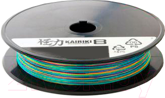 Леска плетеная Shimano Kairiki 8 PE 0.06мм / 59WPLA58R20 (150м, разноцветный)