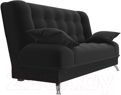 Изображение товара Диван Mio Tesoro Пальма 498 (микровельвет, черный)