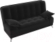 Миниатюра изображения товара Диван Mio Tesoro Пальма 498 (микровельвет, черный)