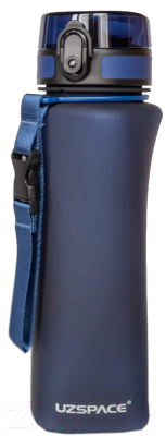 Бутылка для воды UZSpace One Touch Matte / 6028 (700мл, синий)