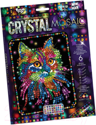 Набор алмазной вышивки Danko Toys Crystal Mosaic Кот / CRM-01-02