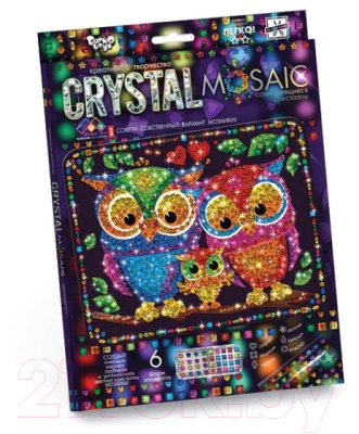 Набор алмазной вышивки Danko Toys Crystal Mosaic Совы / CRM-01-07