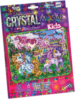 

Набор алмазной вышивки Danko Toys, Crystal Mosaic Kids Прекрасные пони / CRMk-01-04