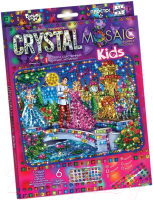 

Набор алмазной вышивки Danko Toys, Crystal Mosaic Kids Золушка / CRMk-01-06