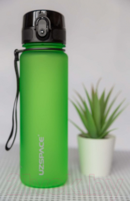 Бутылка для воды UZSpace Colorful Frosted Vitality / 3026 (500мл, зеленый)