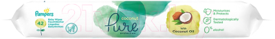 Влажные салфетки детские Pampers Pure Protection Coconut (42шт)