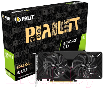 Видеокарта Palit GeForce GTX 1660 Dual 6G (NE51660018J9-1161C)