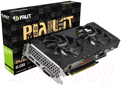 Видеокарта Palit GeForce GTX 1660 Dual 6G (NE51660018J9-1161C)