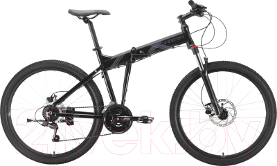 Велосипед STARK Cobra 26.2 HD 2021 (18, черный/серый)
