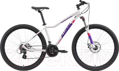 Велосипед STARK Viva 27.2 HD 2021 (16, белый/фиолетовый)