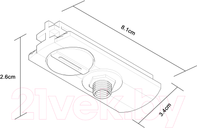 Ввод питания для шинопровода Arte Lamp Track Accessories A230006