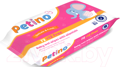 

Влажные салфетки детские Harper Hygienics, Petino С аллантоином и экстрактом алоэ вера