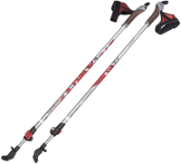Палки для скандинавской ходьбы STC Walker (100-135см, красный)
