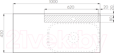 Тумба с умывальником Акватон Мишель 100 (1A2569K0MIX30)