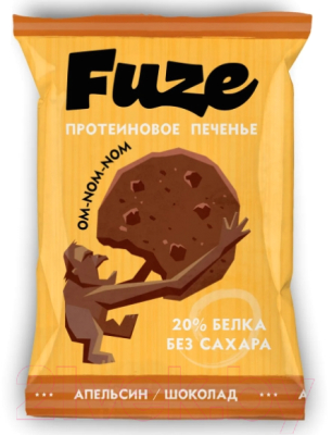 Протеиновое печенье Fuze Апельсин-шоколад (40г)