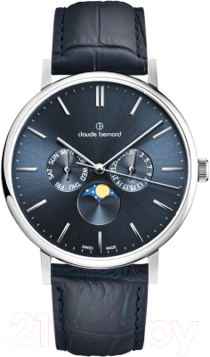 

Часы наручные мужские Claude Bernard, Slim Line Moon Phase 40004-3-BUIN