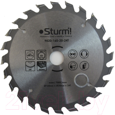 Пильный диск Sturm! 9020-160-20-24T