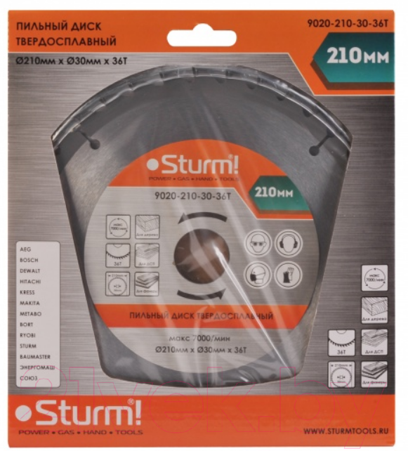 Пильный диск Sturm! 9020-210-30-36T