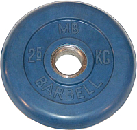 Диск для штанги MB Barbell d31мм 2.5кг (синий) - 