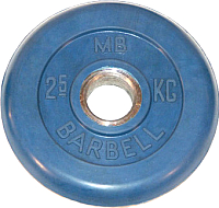Диск для штанги MB Barbell d51мм 2.5кг (синий) - 