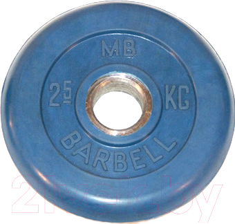 Диск для штанги MB Barbell d51мм 2.5кг (синий)