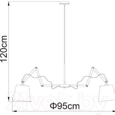 Люстра Arte Lamp Pinoccio A5700LM-8BK