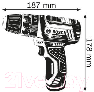 Профессиональная дрель-шуруповерт Bosch GSB 12V-15 Professional (0.601.9B6.906)