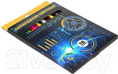Набор цветных карандашей ClipStudio Звездный десант 228-040