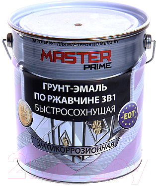 

Грунт-эмаль Master Prime, Зеленый, Быстросохнущая 3 в 1