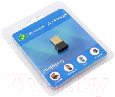 Беспроводной адаптер Sipl Bluetooth USB для компьютера и ноутбука / AK325