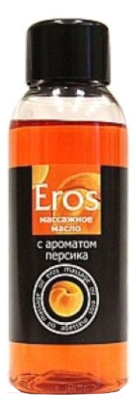 Эротическое массажное масло Bioritm Eros c ароматом персика / 13008 (50мл)