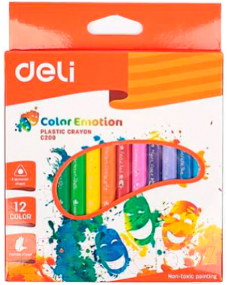 Восковые мелки Deli Color Emotion / C20000 (12цв)