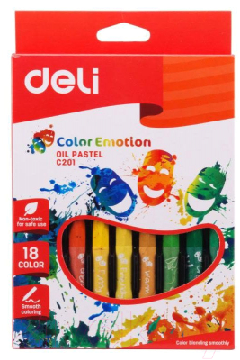 Набор масляной пастели Deli Color Emotions / С20110 (18цв)