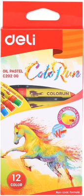 Набор масляной пастели Deli Color Run / С20200 (12цв)