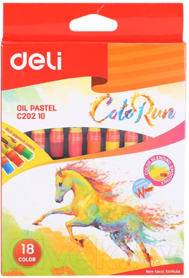 Набор масляной пастели Deli Color Run / С20210 (18цв)