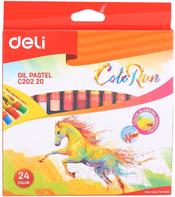 Набор масляной пастели Deli Color Run / С20220 (24цв)