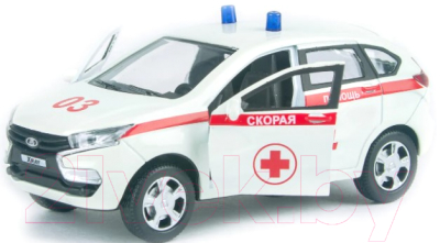 

Автомобиль игрушечный Autogrand, Lada XRAY Скорая помощь / 68271