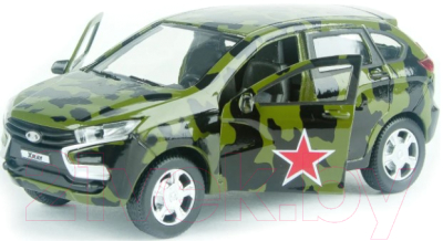 

Автомобиль игрушечный Autogrand, Lada XRAY Военная / 68273