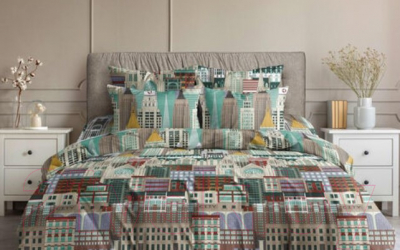 

Комплект постельного белья Ночь нежна, Город 2сп евро 50x70