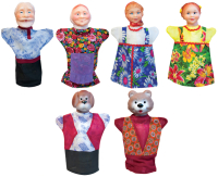 Набор кукол-перчаток Русский стиль Маша и медведь / 11203 - 