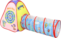 

Детская игровая палатка Наша игрушка, Морской дартс с туннелем / 889-176B