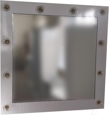 Зеркало Garda 5/1_700_PVC (белый глянец)