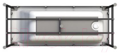 Ванна акриловая Vannesa Агата 150x70 / 2-78-0-0-1-224Р (с экраном и каркасом)