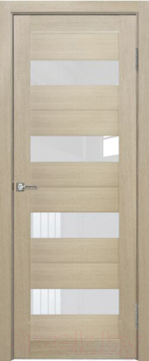 Дверь межкомнатная Portas S23 80х200 (лиственница крем/стекло белый лак)