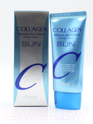 Крем солнцезащитный Enough Collagen Moisture Sun Увлажняющий с коллагеном SPF50+ PA+++ (50мл)